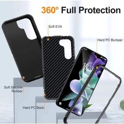 Samsung Galaxy S24+ Plus Triple Layer Armor Hard Case | 3-Layer Armor PC TPU Cover