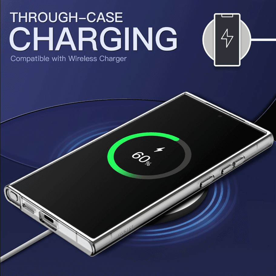 Samsung Galaxy S24 Ultra Hybrid Ultra Clear Shockproof Case – Hard Back with Soft Bumper