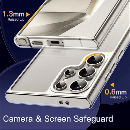 Samsung Galaxy S24 Ultra Hybrid Ultra Clear Shockproof Case – Hard Back with Soft Bumper