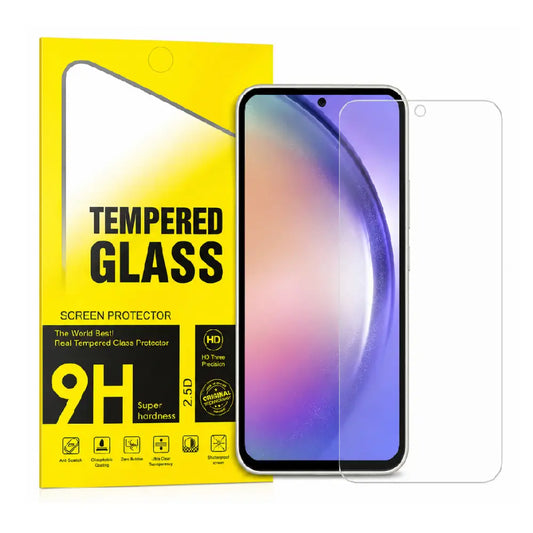 Samsung Galaxy S25 FE Clear Tempered Glass Screen Protector – 9H HD, 2.5D Rounded Edge, Impact & Scratch Resistant