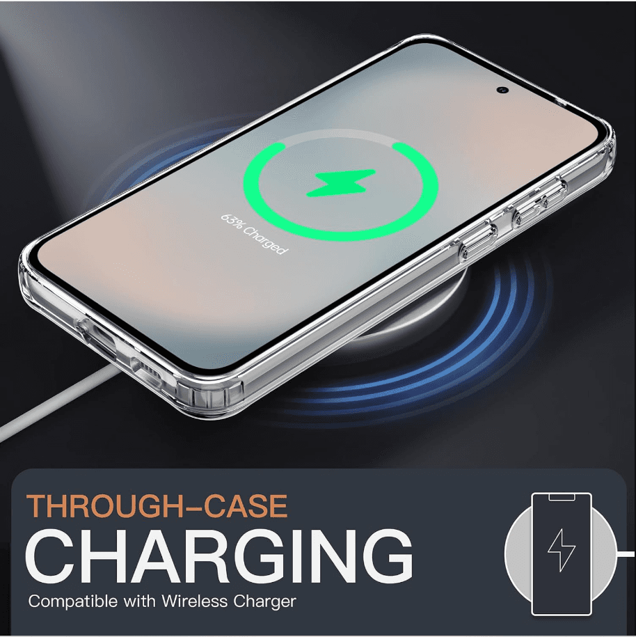Samsung Galaxy S25 FE Hybrid Ultra Clear Shockproof Case – Hard Back with Soft Bumper