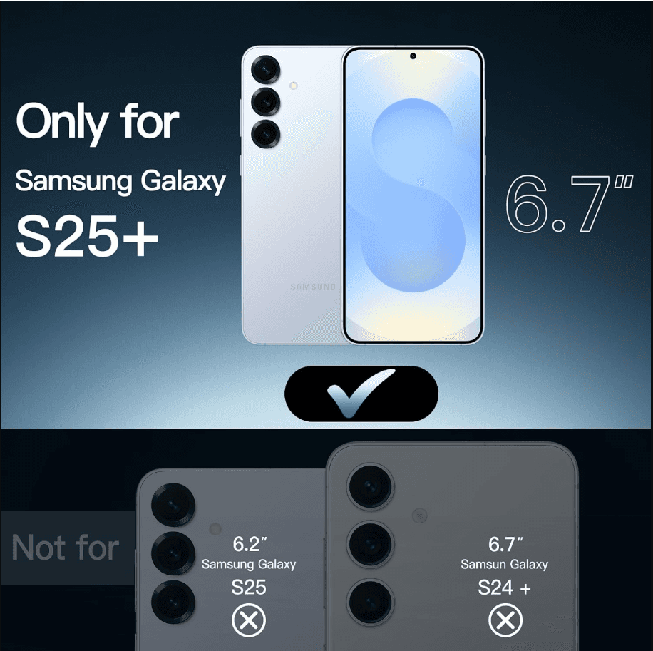 Samsung Galaxy S25 Hybrid Ultra Clear Shockproof Case – Hard Back with Soft Bumper