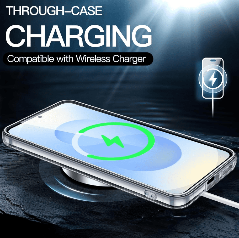 Samsung Galaxy S25 Hybrid Ultra Clear Shockproof Case – Hard Back with Soft Bumper