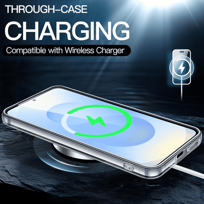 Samsung Galaxy S25 Hybrid Ultra Clear Shockproof Case – Hard Back with Soft Bumper