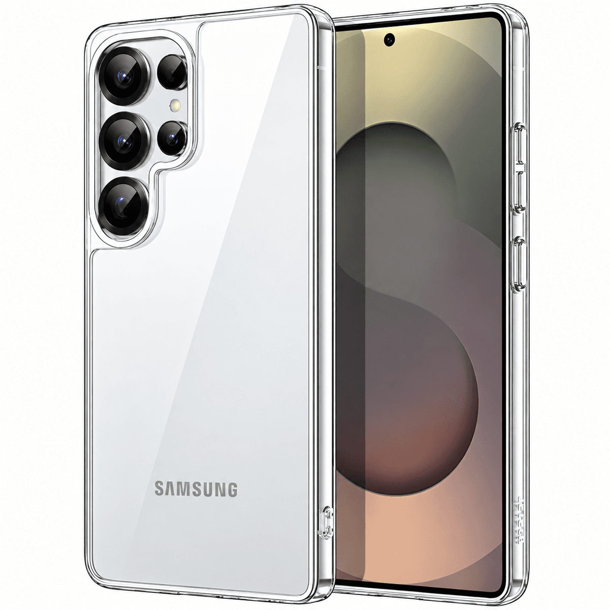 Samsung Galaxy S25 Ultra Hybrid Ultra Clear Shockproof Case – Hard Back with Soft Bumper