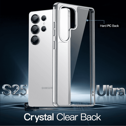 Samsung Galaxy S25 Ultra Hybrid Ultra Clear Shockproof Case – Hard Back with Soft Bumper