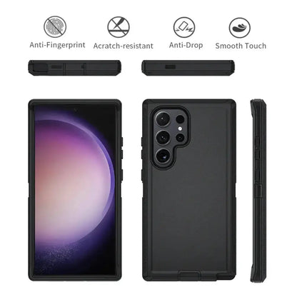 Samsung galaxy S25 Ultra Triple Layer Armor Hard Case | 3-Layer Armor PC TPU Cover
