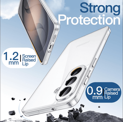Samsung Galaxy S26 Plus Hybrid Ultra Clear Shockproof Case – Hard Back with Soft Bumper