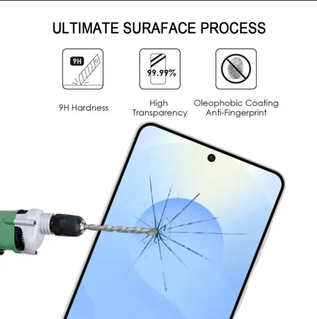 Samsung Galaxy S24 Ultra Clear Tempered Glass Screen Protector (2 Pack) – 9H HD, 2.5D Rounded Edge, Impact & Scratch Resistant