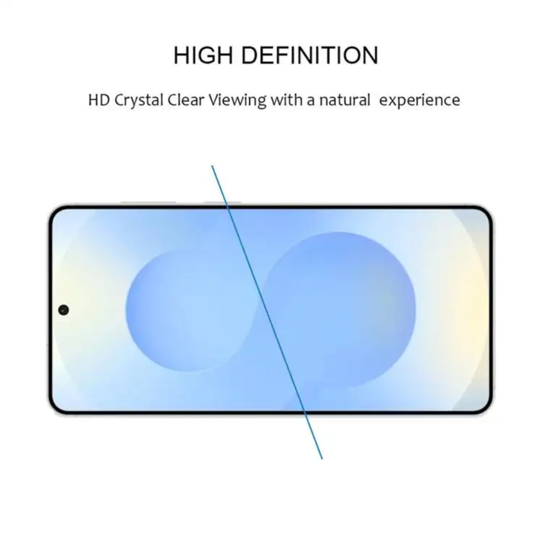 Samsung Galaxy S25 Ultra Clear Tempered Glass Screen Protector – 9H HD, 2.5D Rounded Edge, Impact & Scratch Resistant