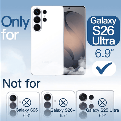 Samsung Galaxy S26 Ultra Hybrid Ultra Clear Shockproof Case – Hard Back with Soft Bumper