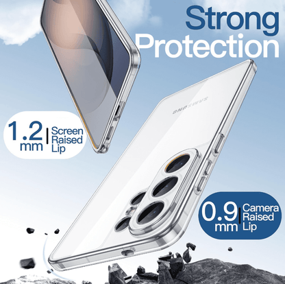 Samsung Galaxy S26 Ultra Hybrid Ultra Clear Shockproof Case – Hard Back with Soft Bumper