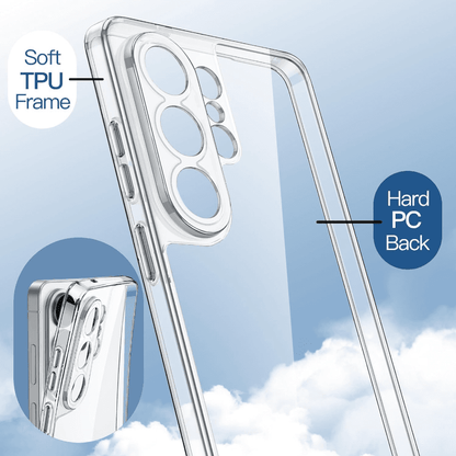 Samsung Galaxy S26 Ultra Hybrid Ultra Clear Shockproof Case – Hard Back with Soft Bumper
