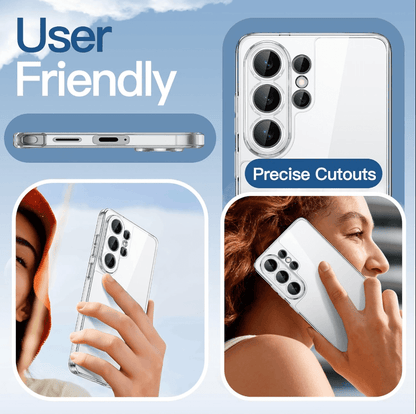 Samsung Galaxy S26 Ultra Hybrid Ultra Clear Shockproof Case – Hard Back with Soft Bumper