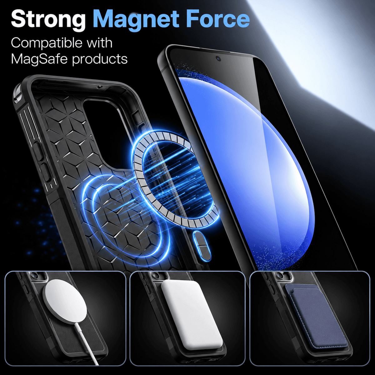 Samsung Galaxy S25 Plus MagSafe Rugged Magnetic Cover