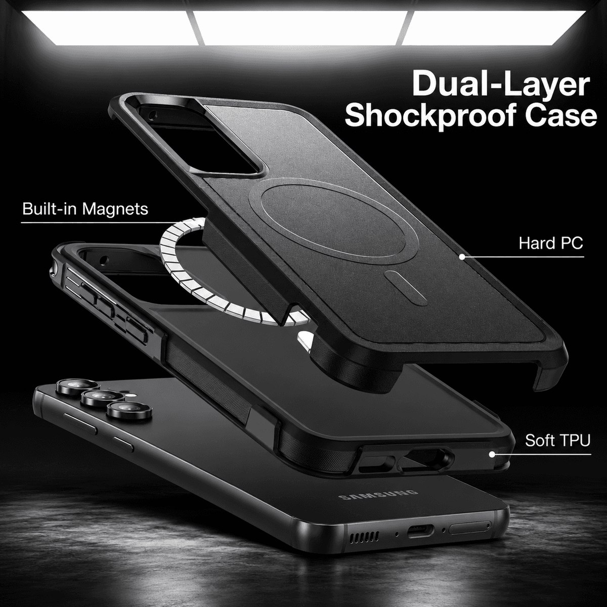 Samsung Galaxy S25 Plus MagSafe Rugged Magnetic Cover
