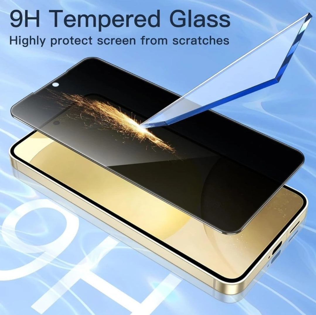 Samsung Galaxy S25+ Plus Privacy Tempered Glass Screen Protector (2 Pack) – 9H HD Anti-Spy, 2.5D Rounded Edge, Impact & Scratch Resistant