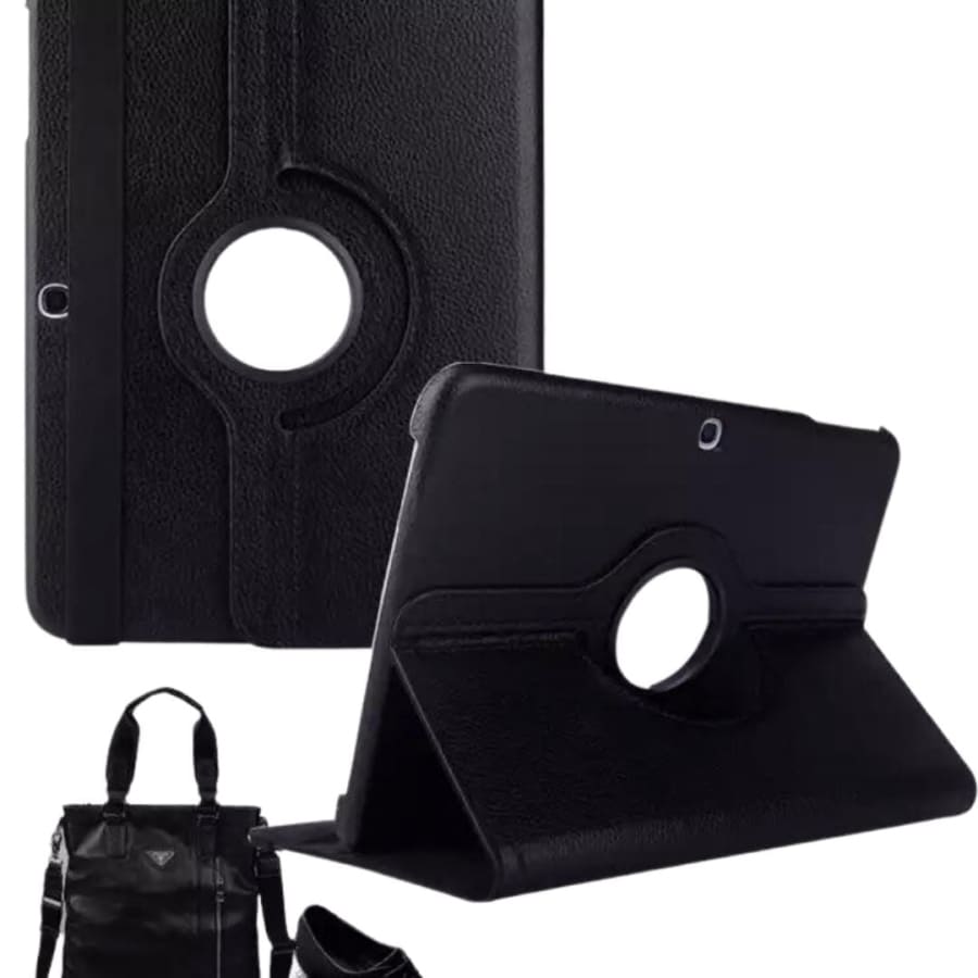Synthetic Leather Cover for Samsung Galaxy Tab 4 10.1” - T530/T531/T535 (Black)