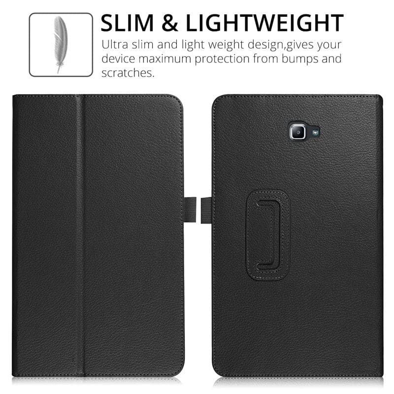 Synthetic Leather Cover for Samsung Galaxy Tab A 10.1” (2016) - T580/T585 (Black)
