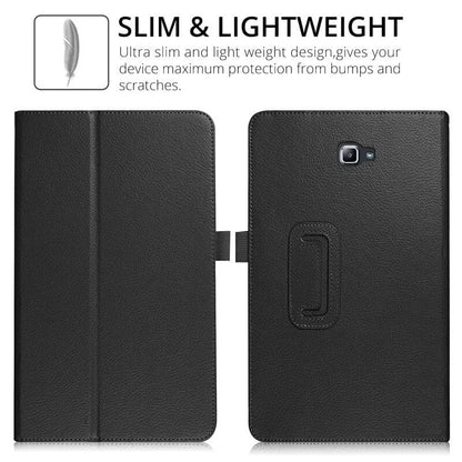 Synthetic Leather Cover for Samsung Galaxy Tab A 10.1” (2016) - T580/T585 (Black)