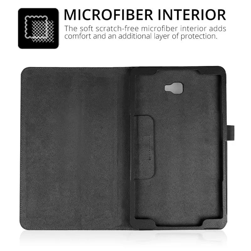 Synthetic Leather Cover for Samsung Galaxy Tab A 10.1” (2016) - T580/T585 (Black)