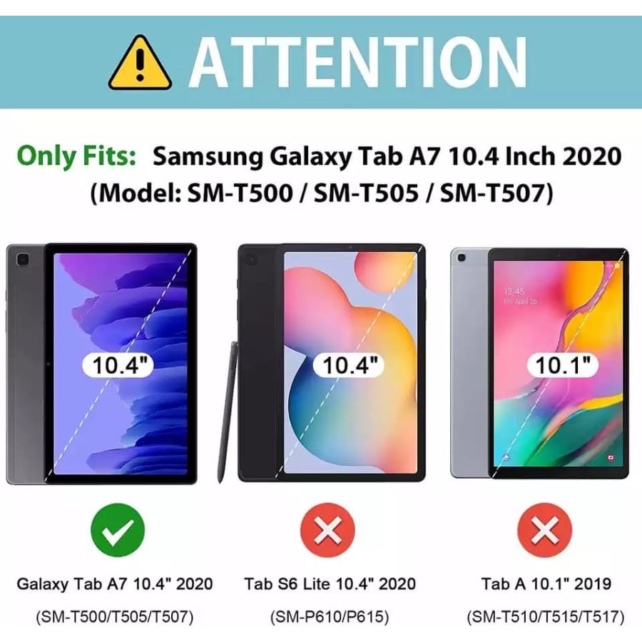 Full-Body Cover for Samsung Galaxy Tab A7 10.4” (2020) - T500/T505 (Navy)