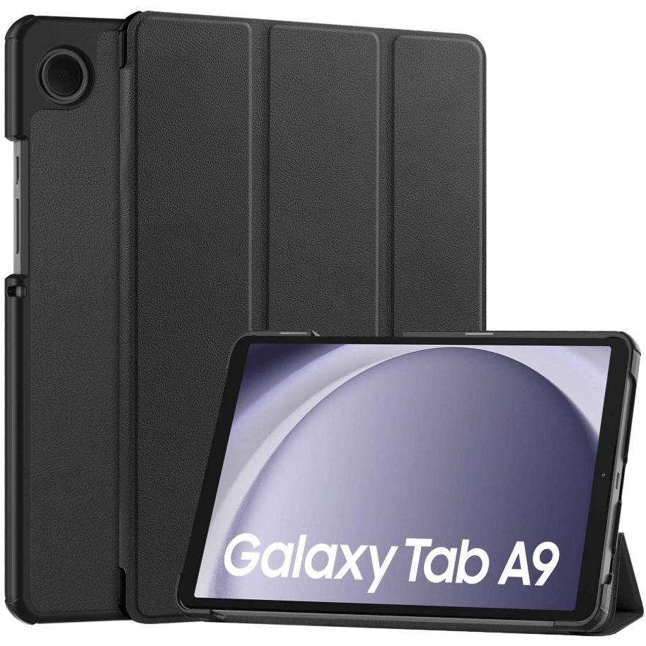 Samsung Galaxy Tab A9 8.7 Trifold Folio Stand Slim PU Leather Magnetic Flip Cover Case