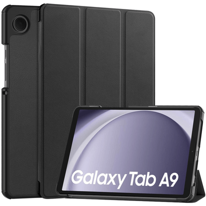 Samsung Galaxy Tab A9 8.7 Trifold Folio Stand Slim PU Leather Magnetic Flip Cover Case