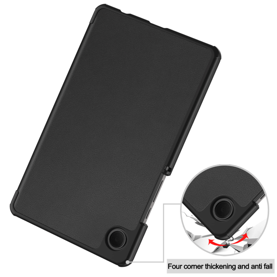 Samsung Galaxy Tab A9 8.7 Trifold Folio Stand Slim PU Leather Magnetic Flip Cover Case