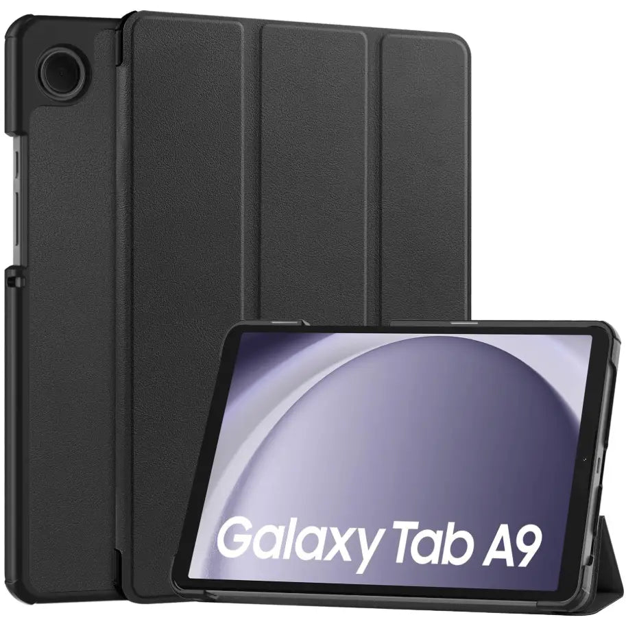 Samsung Galaxy Tab A9 8.7 Trifold Folio Stand Slim PU Leather Magnetic Flip Cover Case