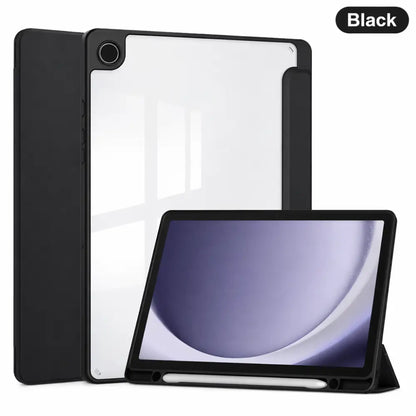 Samsung Galaxy Tab A9+ Clear Back Acrylic Case – Transparent Slim Shockproof Cover