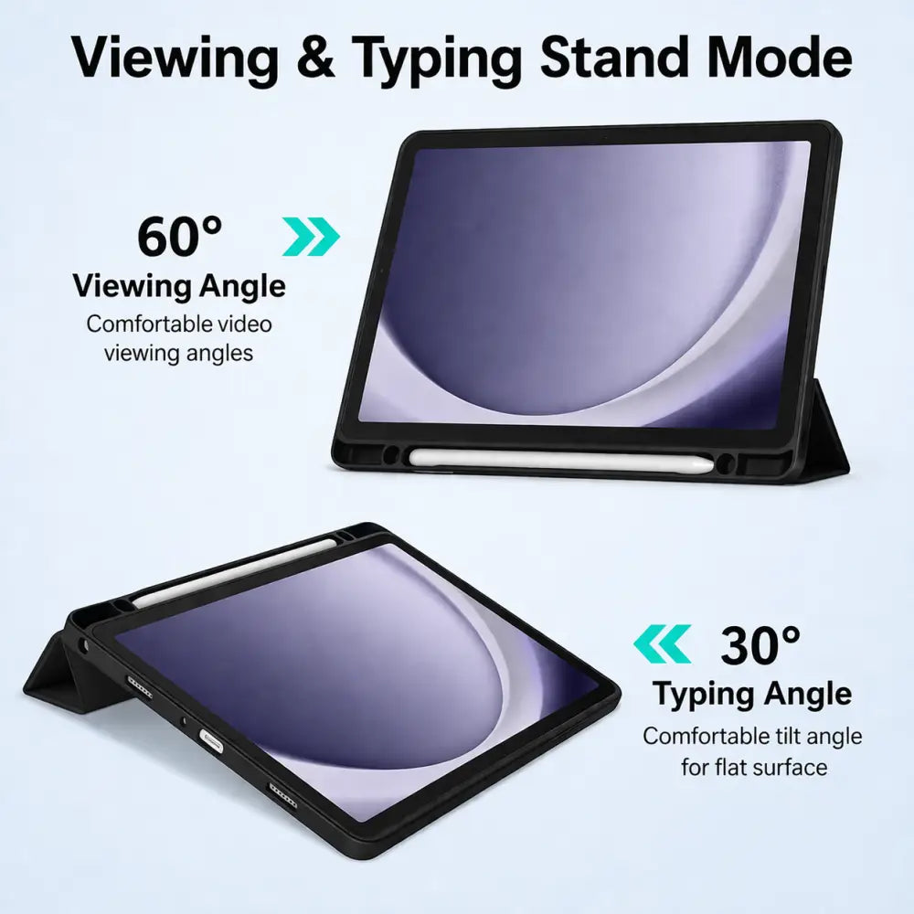 Samsung Galaxy Tab A9 Clear Back Acrylic Case – Transparent Slim Shockproof Cover