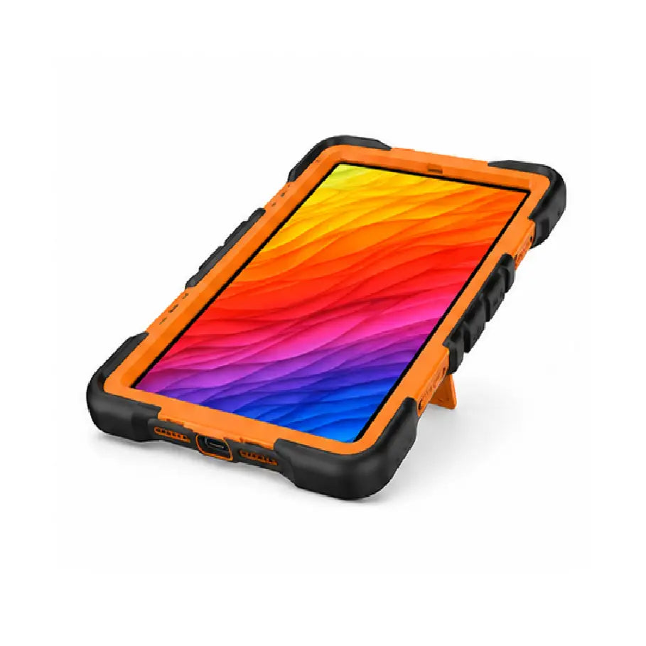 Samsung Galaxy Tab A9 Rugged Shockproof Case with Kickstand (Orange)