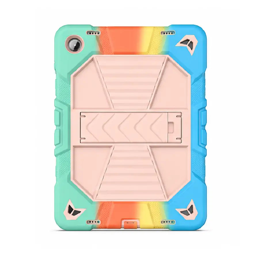 Samsung Galaxy Tab A9 Rugged Shockproof Case with Kickstand (Rainbow)