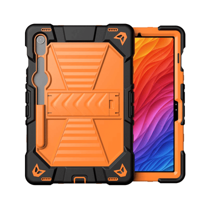Samsung Galaxy Tab S9 Rugged Shockproof Case with Kickstand (Orange)