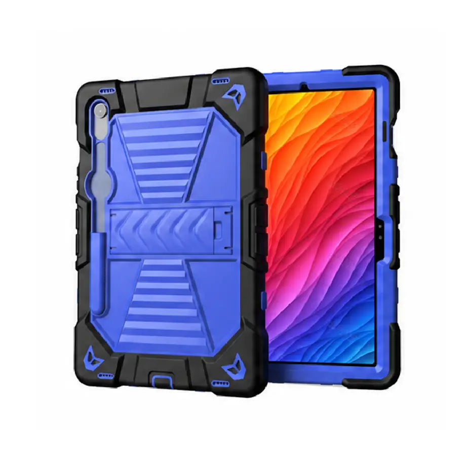 Samsung Galaxy Tab S8 Rugged Shockproof Case with Kickstand (Blue)