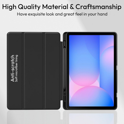 Ultra-Thin PU Leather Magnetic Case with Pencil Holder for Samsung Galaxy Tab S9 – Full Body Protective Folio Cover