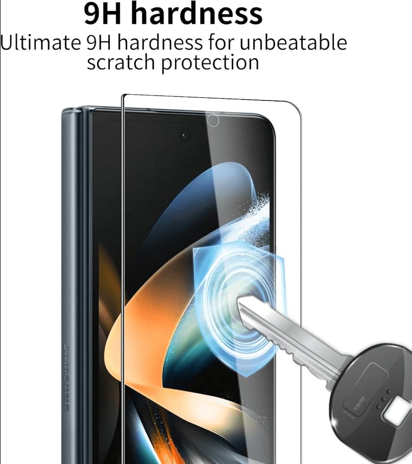 Samsung galaxy Z fold 3 Tempered Glass Screen Protector – 9H HD Clear 2.5D Rounded Edge