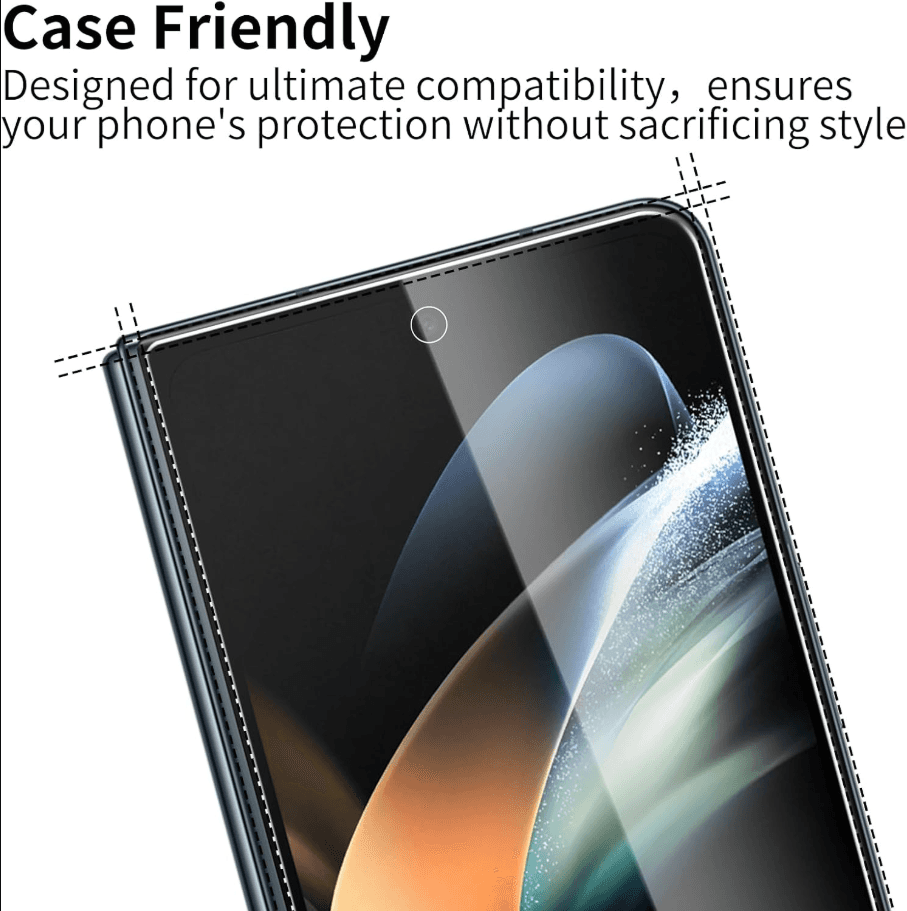 Samsung galaxy Z fold 3 Tempered Glass Screen Protector – 9H HD Clear 2.5D Rounded Edge