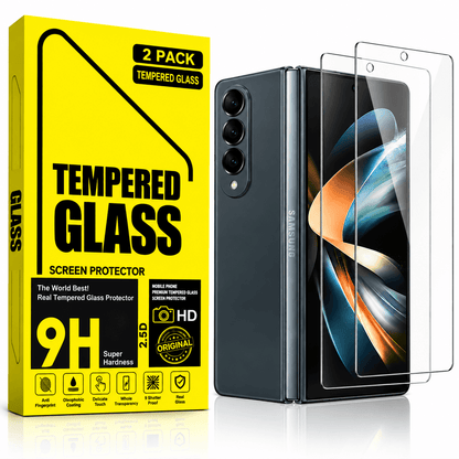 Samsung galaxy Z fold 3 Tempered Glass Screen Protector (2 Pack) – 9H HD Clear 2.5D Rounded Edge
