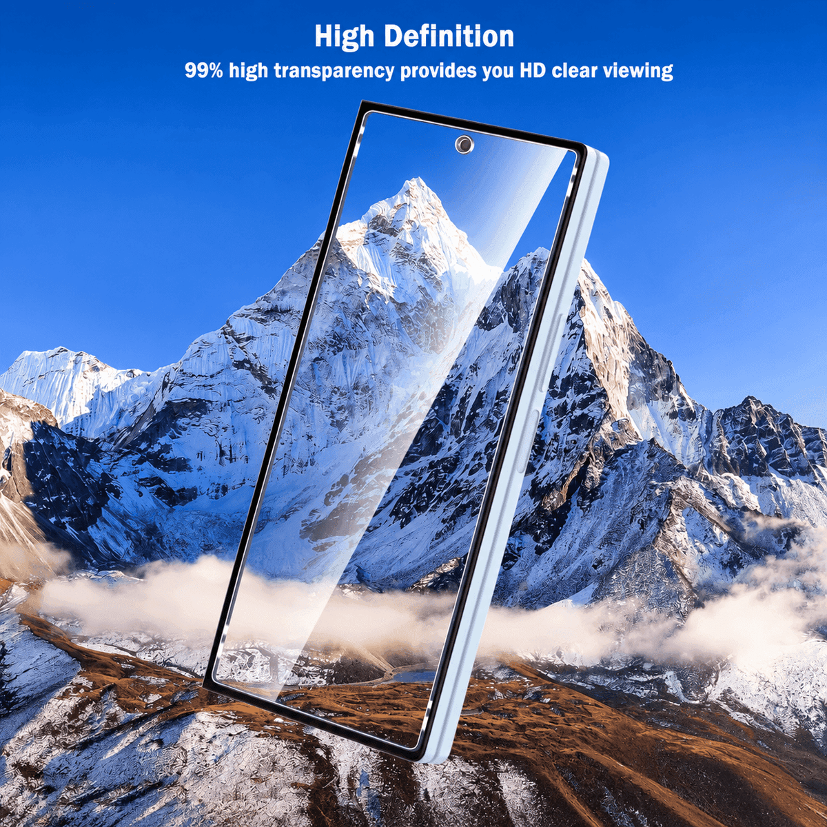 Samsung galaxy Z fold 4 Tempered Glass Screen Protector – 9H HD Clear 2.5D Rounded Edge