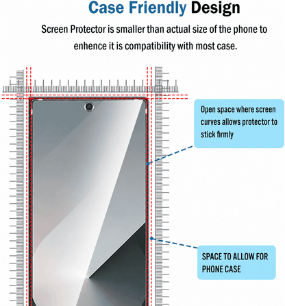 Samsung galaxy Z fold 4 Tempered Glass Screen Protector – 9H HD Clear 2.5D Rounded Edge