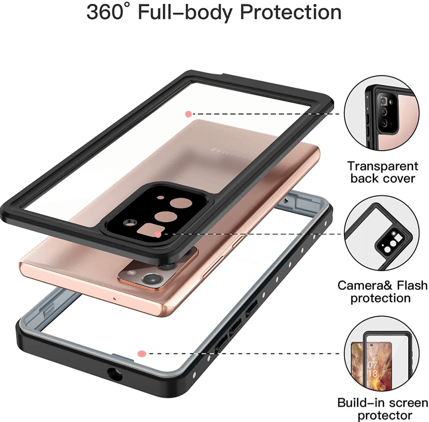 Waterproof Shockproof Case for Samsung Galaxy Note 20