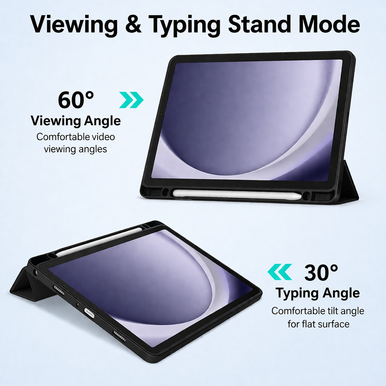 Samsung Galaxy Tab A11+ Clear Back Acrylic Case – Transparent Shockproof Cover with Stand