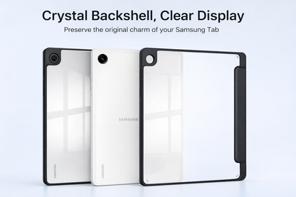 Samsung Galaxy Tab A9 Clear Back Acrylic Case – Transparent Slim Shockproof Cover