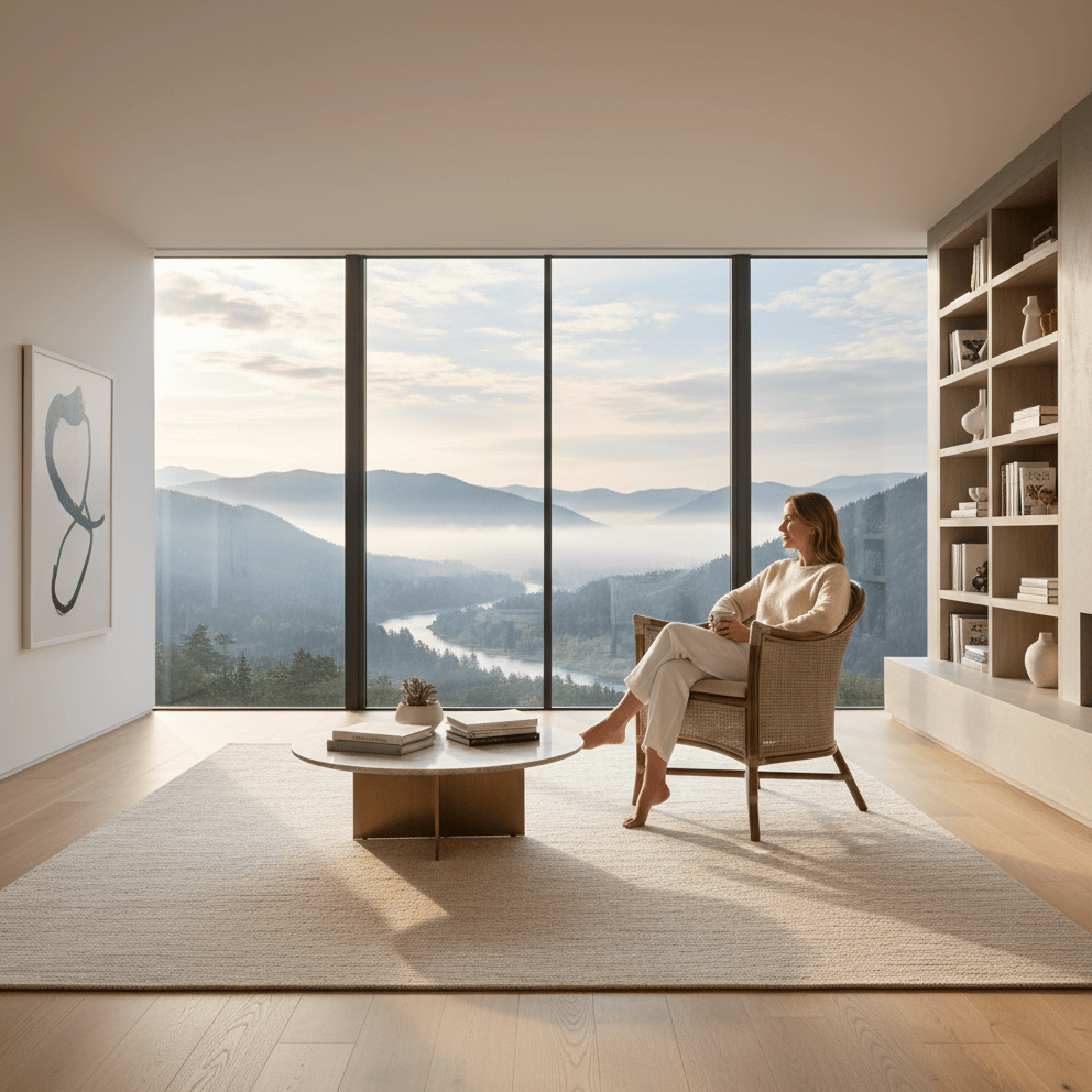 Sanur Armchair - Smoke Gray/ White Wask & Oatmeal at online8 furniture store Auckland