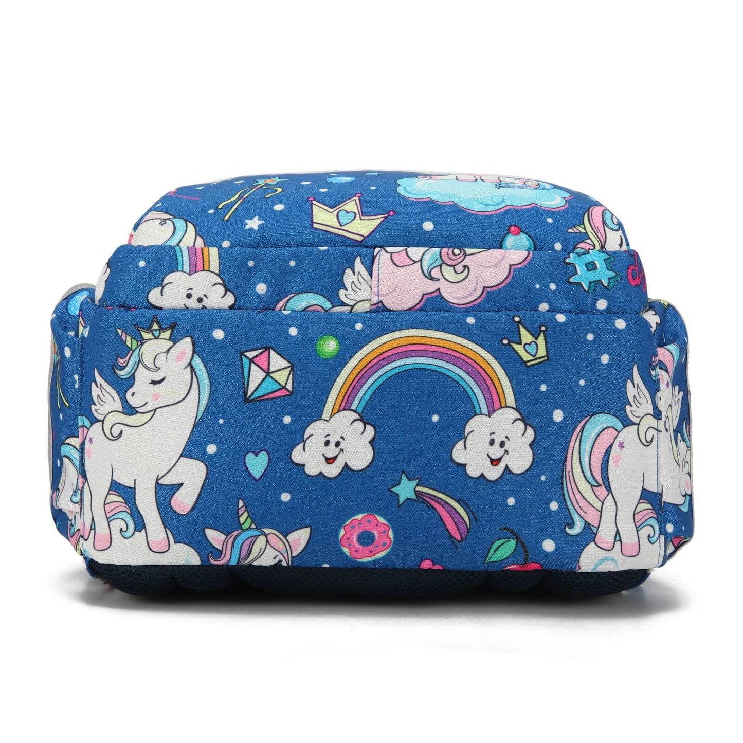 Blue Rainbow Unicorn Backpack & School Bags for Girls
