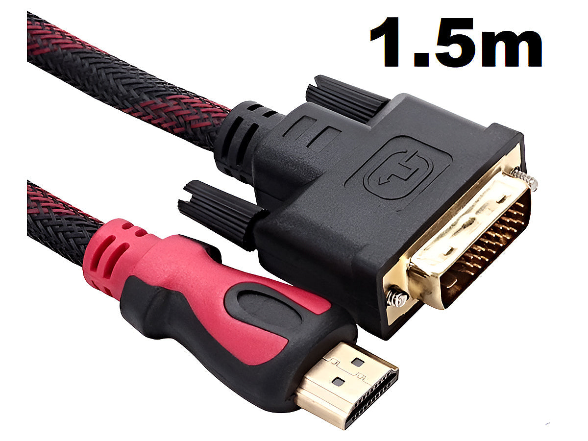 HDMI to DVI Cable for Monitor PC Laptop