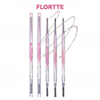 FLORTTE Nice To Meet Chu Slanted Eyebrow Pencil with Brush