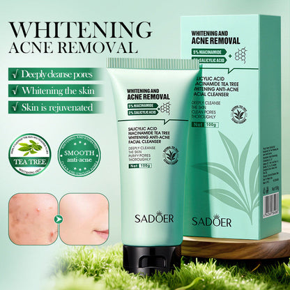 SADOER Salicylic Acid + Niacinamide Tea Tree Anti-Blemish Skincare 5-Piece Set